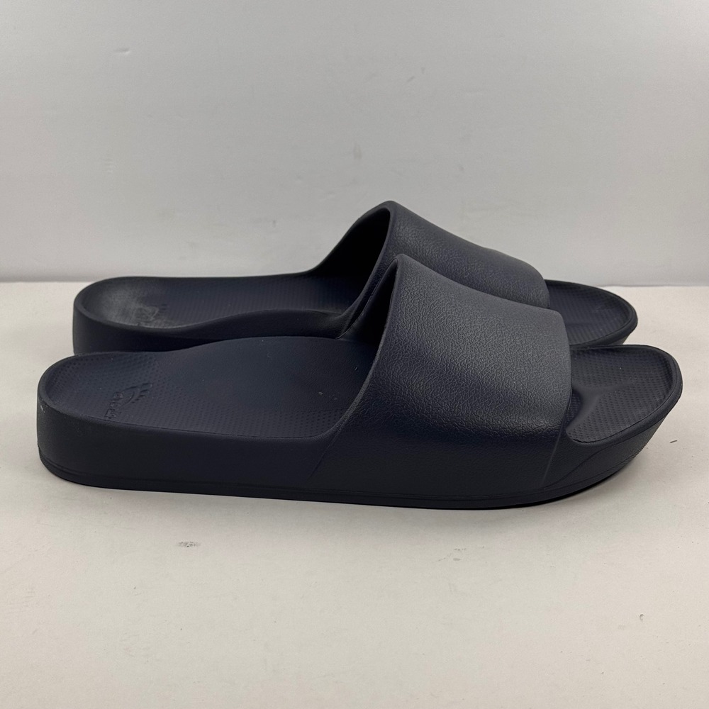 Archies Arch Support Slides Navy Blue Mens 8 Womens 9 Orthotic Sandals 0133